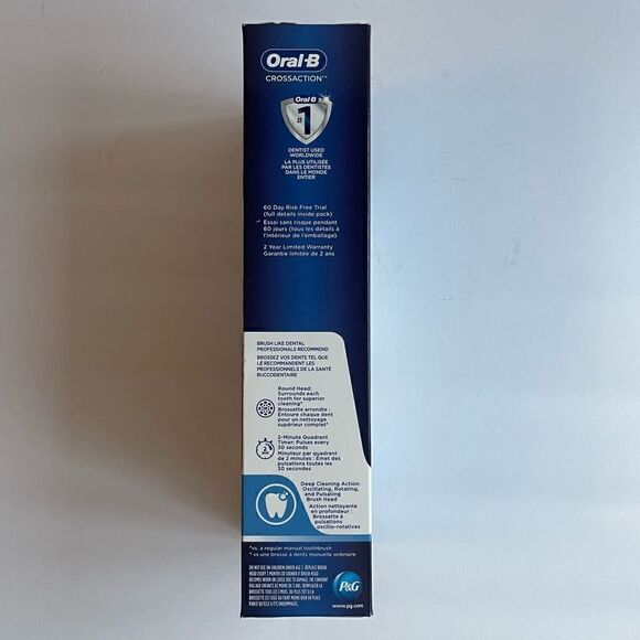 Oral-B Crossaction Electronic Toothbrush Blue - Picture 2 of 6